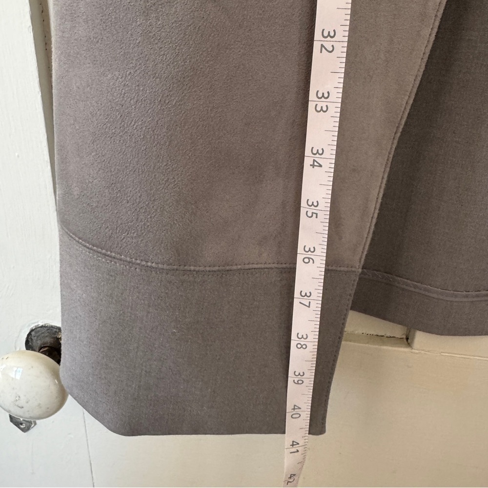 Calvin Klein Grey Open Front Long Jacket NWT - image 6